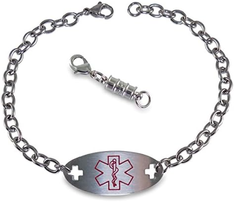 Max Petals Xarelto Women's Medical Alert ID Identification Bracelet with Optional Magnetic Clasp