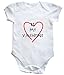 HippoWarehouse BE MY VALENTINE baby vest boys girls