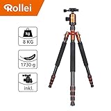 ✅ Hohe Stabilität: Durch den soliden Aluminium Body ist das Kamerastativ besonders Robust und gleichzeitig sehr leicht. Dies garantiert einen festen Stand. Das Fotostativ überzeugt zusätzlich durch das geringe Packmaß als kompakter Reisebegleiter