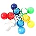 Produktbild Vidillo Regen Poncho, Einweg Notfall Regenmäntel für Männer Frauen Wasserdicht für regnerische Outdoor, 6 Pack Tragbar Haken Poncho Ball einzeln Verpackt (Eine Größe für Alle)