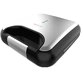 Cecotec Sandwich Maker Rock'nToast Classic+. 800 W, 2 Sandwiches with Stainless Steel Finishes, Triangle Plates with Non-Stic
