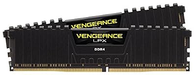 Corsair CMK32GX4M2D3200C16 Vengeance LPX 32GB (2x16GB) DDR4 3200MHz C16 XMP 2.0 Kit de Mémoire Haute Performance - Noir