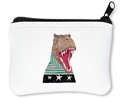 Preisvergleich Produktbild Dinosaur In Sweater Reißverschluss-Geldbörse Brieftasche Geldbörse