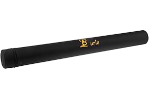 FLAMEER Hard Rod Case Bag Black Fly Fishing Rod Tube for 9FT/10FT Fly Rods