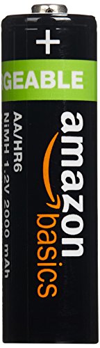 AmazonBasics AA Pre-charged Rechargeable Batteries 2000 mAh [Pack of 16] (Packaging may vary)