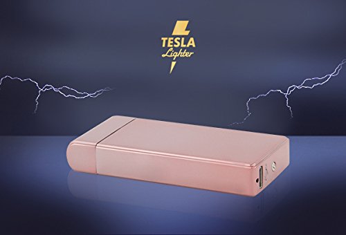 Tesla-Lighter T09 Lichtbogen Feuerzeug USB Feuerzeug Arc Lighter elektronisches Feuerzeug wiederaufladbar Roseé - 4