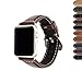 Produktbild Armband für die Apple Watch, 42 mm Echtleder Armband Uhrenarmband Ersatzarmband mit klassischem Verschluss aus Edelstahl für Aplle Watch Serie1 /2 /3 (Kaffee, 38mm)
