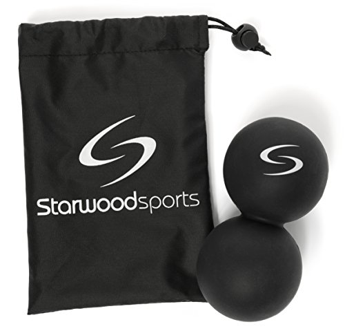 Massageball – Doppelter (Twin) Lacrosse Ball - Für Faszientherapie, Triggerpunkttherapie & Tiefengewebsmassage - Der beste Ball für Crossfit & Yoga - Lebenslange Garantie
