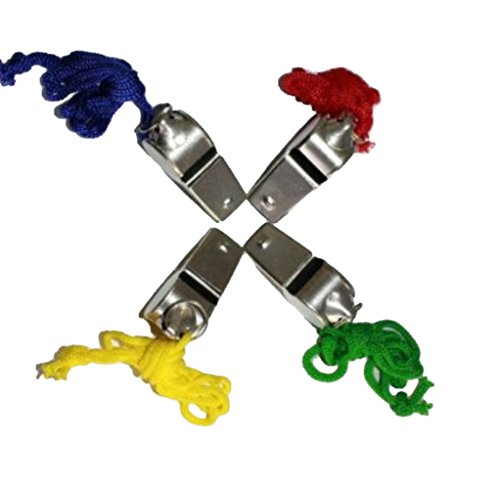 HAAC Fußballpfeife Schiedsrichterpfeife Trillerpfeife Signalpfeife Pfeife mit buntem Kordel in Deutschlandsfarben Deutschland Fußball EM 2012