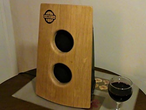 Medium Bass! Bluetooth speaker system with FM Radio, USB, Memory card and Aux inputs. Uniquely hand crafted from a French Oak wine barrel. Recycling at it's absolute best!