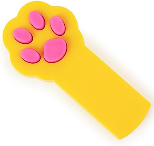 Cat Kitten Light Pointer Toy - BUYDirect - Paw Style Cat Training Chaser Catch Interactive LED Tool - Yellow