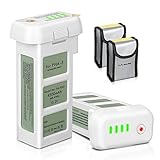 【Sicherheit】Eingebauter intelligenter Auflade- und Entladeschutz-IC kann die Kurzschlüsse, Überhitzung und Überladung der Batterien verhindern. Das Batteriepack ist mit 4 LED-Anzeigen ausgestattet, die den verbleibenden Stromzustand anzeigen, um Sie an das Flugrisiko bei niedrigem Strom zu erinnern. Alles ENEGON Batteriepack entspricht den RoHS- und CE-Sicherheitsstandards.