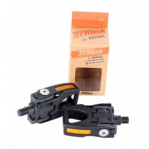 Preisvergleich Produktbild Original Pedale Alu klappbar Schwarz für STRIDA Fahrrad