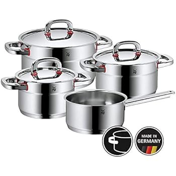 WMF Premium One Topfset, 6-teilig, Metalldeckel mit
