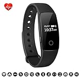 Pulsera Actividad Pulsómetro y Podómetro NickSea, Pulsera Bluetooth...