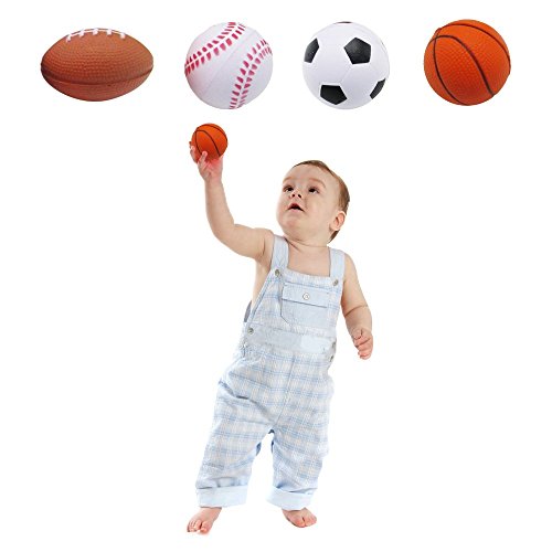 Dazzling Toys Relaxable Balls (Foam Sports Balls, 12 Pack)- (D057)