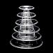 Produktbild DyNamic 6 Tier Klare Runde Macaron Tower Display Ständer Pyramide Rack Braut Hochzeit Dekorationen