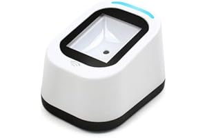 Docooler Escáner de código de Barras con Cable Escaneo versátil USB Escaneo de Manos Libres Código QR 1D y Lector de código 2D para supermercados/Tiendas