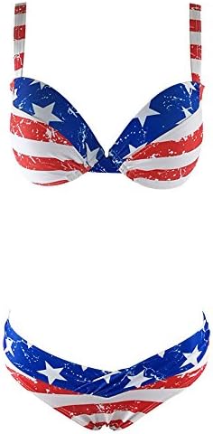 Women's American Flag Bikini Set