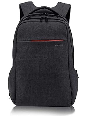 Norsens Antivol Sac à Dos Homme PC Portable Gamer Imperméable Sac a Dos Ordinateur Portable 15.6/14 Pouces pour Loisirs/Affaire/Scolaire - Noir