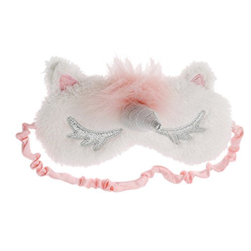Preisvergleich Produktbild Albeey Einhorn Augenmaske Schlafen Augenmaske (Silber-)