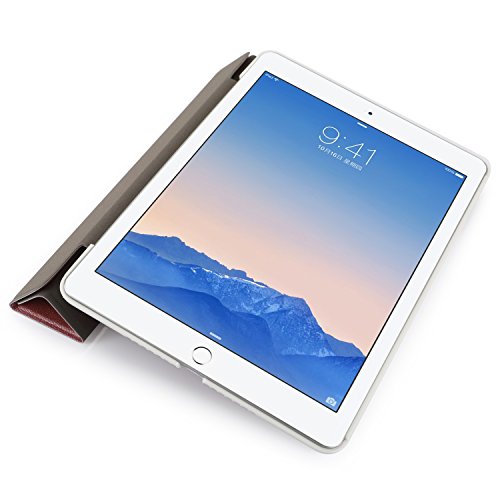iHarbort® iPad Air Hülle – Premium PU Leder Tasche Hülle Etui Schutzhülle Ständer Smart Cover für iPad Air , mit Schlaf / Wach-up-Funktion,Roségold - 4