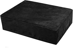 GLFLOW Waterproof Dust Cover for AT-LP120XUSB Turntable, Scratch-resistant Spandex Cover(Black)