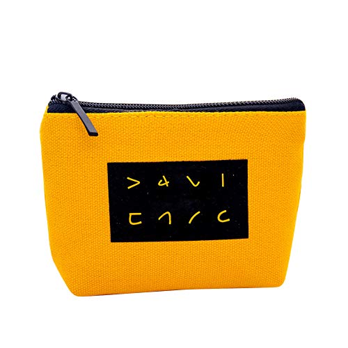 XdremYU Storage Box Foldable Organiser Stackable Container Cube Art and Craft Dots Funny Japanese Canvas Coin Purse Zipper Small Wallet Card Holder Clutch convient portable for girl Women gift