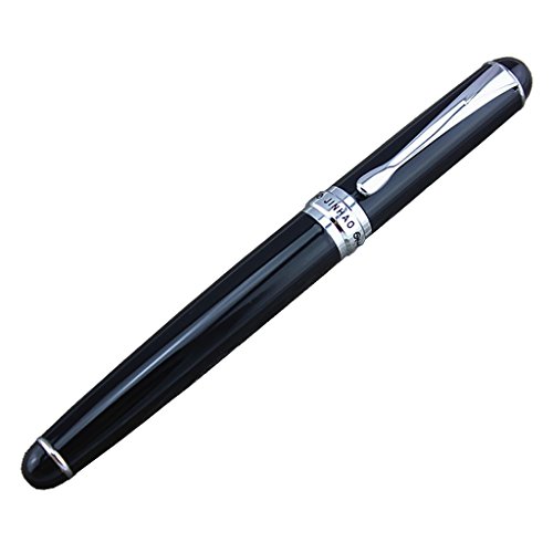MagiDeal JINHAO X750 Deluxe Schwarz 18kgp Füllfederhalter Mittlere Feder