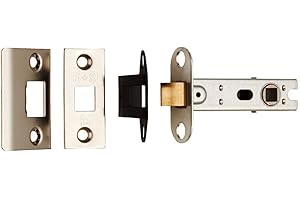 CARLISLE BRASS 76MM CE B/T TUBULAR MORTICE LATCH SQUARE NP