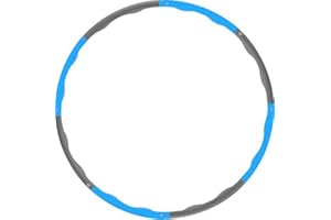 TNP ACCESSORIES TnP Weighted Hula Hoops for Adults Exercise at Home Fitness Equipment and Gym Accessories for Weight Loss Padded Wavy Hula Hoops for Weight Loss and Core Strength 95CM 1.2Kg