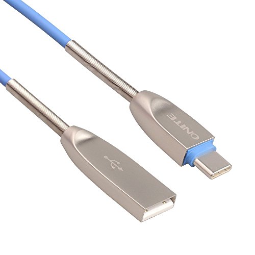 Onite 1.8M USB 3.1 Type C Kabel Ladekabel Datenkabel Adapter für LG G5, Huawei P9 / Plus,Google Nexus 5X / 6P, Microsoft Lumia 950XL und weitere (Blau) - 2