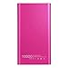 Produktbild Ouneed Powerbank 10000mAh Externer Akku Ausgängen Powerbank für iPhone, iPad, Samsung Galaxy und Andere Smartphones (Hot Pink)