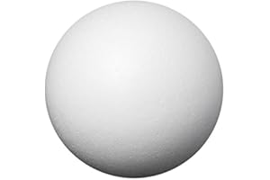 Ideen mit Herz Styropor-Kugeln | Styroporbälle für Paillettentechnik, Serviettentechnik, Filzen, Basteln, Heimwerk, DIY (Ø10 cm - 5 Stück)