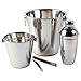 Produktbild Krollmann 4-tlg. Cocktail Set aus Edelstahl – besteht aus Flaschenkühler, Cocktailshaker 600ml, Eiskübel, Eiszange – Partyset, Sektkühler, Champagnerschale