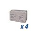 Produktbild Set 4 x Batterie 90Ah 12V GEL Deep Cycle Victron Energy Photovoltaik Camper