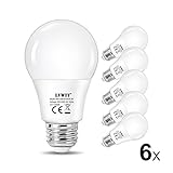 LVWIT Bombillas LED E27, 8W equivalente a 60W, 806 lúmenes, Bombilla LED...