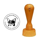 langhaardackel charakter Sie erwerben einen individuellen Adressenstempel aus Holz mit abgebildetem Motiv und Adresse
