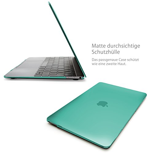 MyGadget MacBook 12 Zoll Retina *Matt* Case Hülle – Apple Model ab 2015 (A1534) durchsichtige Plastik Tasche Mac Schutzhülle Hartschale Cover in Türkis - 4