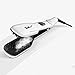 Ocathnon Hair Straightening Rotating Hair Brush Straightener Ceramic Steam Brush With Flat Iron LCD Display with Removable Water Reservoir-White