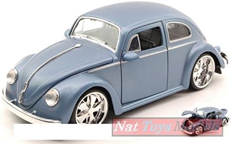 JADA TOYS JADA97489 VW BEETLE 1959 MATT GREY 1:24 MODELLINO DIE CAST MODEL