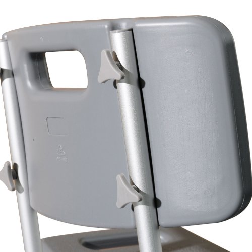 Homcom 72-0009 Badehocker, Schaumstoff, dunkelgrau, 55 x 50.5 x 85.5 cm - 7