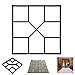 Produktbild DIY Manuell Pflasterung Pflaster Beton Gießform, Sprungbrett Zement Backstein Hersteller Gießformen, Garten Rasen Pfad Schablone, Kunststoff Formen zum Patio-Dekor 40 * 40 * 4 cm