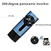 Produktbild SHISHANG Auto Recorder Single Shot 360 Grad Panorama Kamera versteckte Typ Loop Recorder 1080P HD Starlight Nachtansicht Gravity Sensor Max Unterstützung 128G Speicher Eingebaute Wireless WiFi 170 Grad Weitwinkel Schuss , sapphire blue