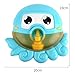 Price comparison product image H.eternal Bubble Machine, Octopus Automatic Bubble Blower Durable Bubble Maker Childhood Enterment Game for Parties,Wedding,Christmas,Outdoor Indoor Batteries (not Included) (Sky Blue)