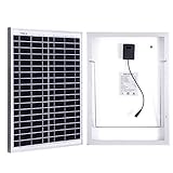 Betop-camp panneau solaire de 20W avec le câble de 5m et les agrafes d'alligator pour un camping-car, caravane, camping, bateau ou tout autre système de 12V