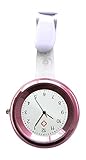 Ellemka JCM-2103 Schwesternuhr Ansteckuhr FOB elegante-e medizinisch-e Kittel-Uhr Analog funktional Krankenhaus Pflege-r Krankenschwester Quarz Clip Fashion Farbe Rosa Pink