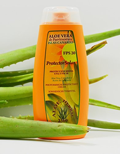 Aloe Herbal Protector Solar FPS 20 con Aloe Vera 250ml