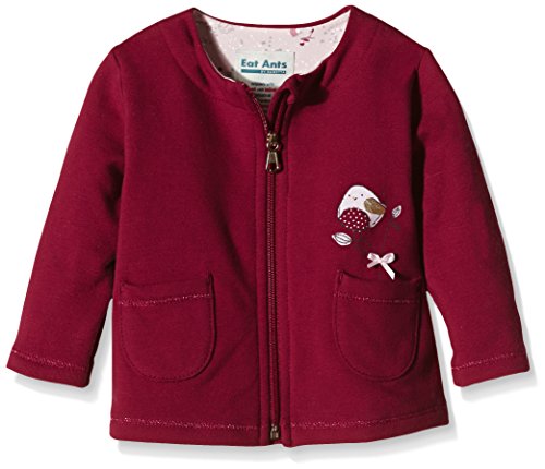 Sanetta Baby Girls 113531 Sweatshirt, Red (rubin 37044), 0-3 Months (Manufacturer size: 62)