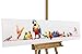Produktbild KunstLoft® Acryl Gemälde 'Paradiesvögel' 150x30cm | original handgemalte Leinwand Bilder XXL | Vögel Papagei Bunt Deko | Wandbild Acrylbild Moderne Kunst einteilig mit Rahmen